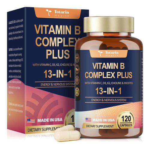 Complexo De Vitamina B Plus 13 Em 1 Com Vitamina B1, B2, B3