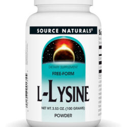 Source Naturals L-lisina Em Pó De Forma Livre - Suplemento