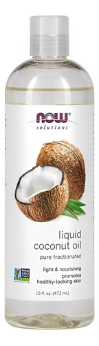 Óleo De Coco Líquido Now Foods Coconut 473ml Importado 5un - Imagem 5