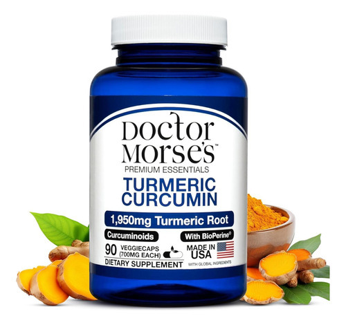 Suplemento De Curcumina De Cúrcuma 1950mg Com Bioperina Para