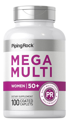 Multivitamínico 50 Plus Feminino Da Piping Rock | 100 Cápsul