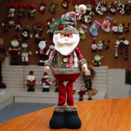 Boneca De Decoração De Natal Rena Boneco De Neve Em Pé - Imagem 2