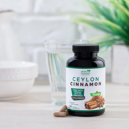 Cápsulas De Canela Orgânica 1800mg - Suplementos De Canela P - Imagem 6
