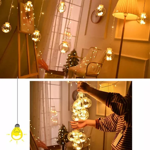 Cascata 126 Led Natal Decoração 8 Funções 110v - Imagem 4