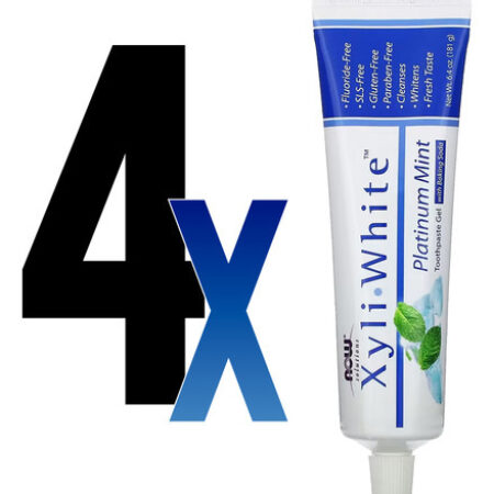 Creme Dental Xyliwhite Now Foods Menta Bicarbonato Sódio 4un - Imagem 2