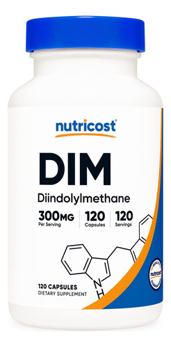 Suplemento Nutricost Dim (diindolilmetano) 300 Mg 120 Cápsul