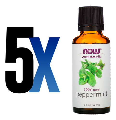 Óleo Hortelã 30ml Now Foods Peppermint Puro Importado 5un - Imagem 2