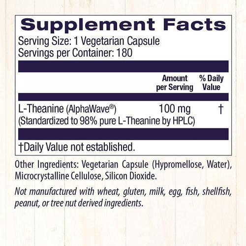 Healthy Origins L-theanine (alphawave), 100 Mg - Suporte Ao - Imagem 4
