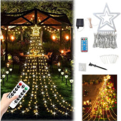 Decoração Solar De Natal Led Strip Light Enfeites De Árvore