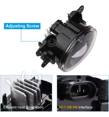 Par Farol De Milha Neblina Led Fiat Argo Cronos 2017 A 2022 - Imagem 3