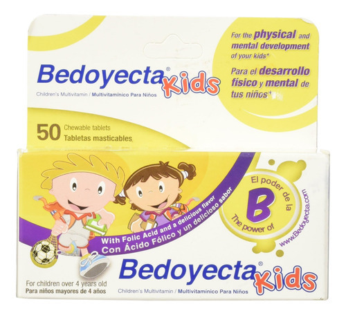 Bedoyecta Childrens Mastigáveis, 50 Unidades