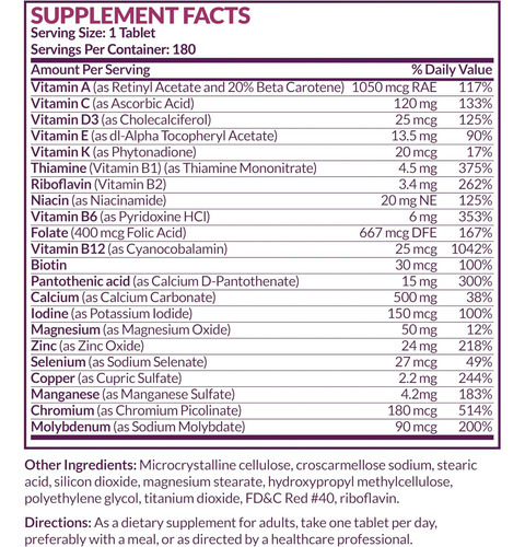 Futurebiotics Multivitamínico Para Mulheres Com Mais De 50 A - Imagem 6