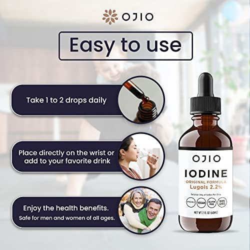 Solução De Iodo Ojio Lugols - Gotas De Iodo Líquido Com Pot - Imagem 5