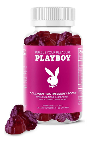Playboy - Colágeno + Biotin Beauty Boost Gummies Para Cabelo