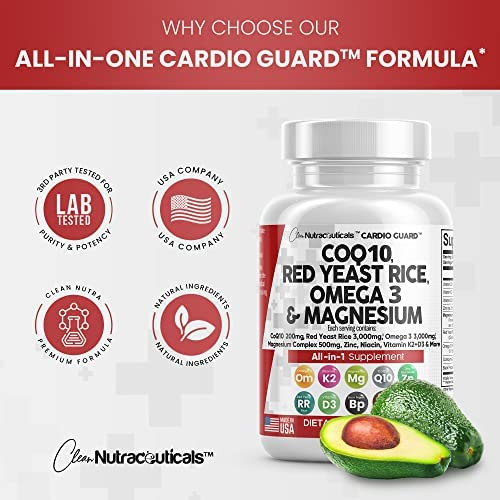 Coqmg Levedura De Arroz Vermelho 3000mg Omega Mg Complexo De - Imagem 6