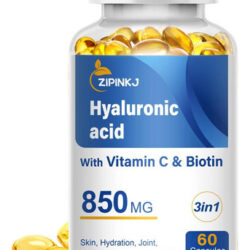 Suplementos De Ácido Hialurônico Zipinkj 850mg Com Biotina 5