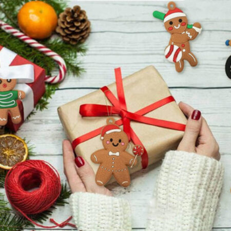 12 Enfeites De Árvore De Natal, Gingerbread Man - Imagem 4