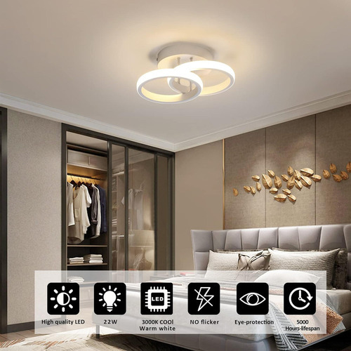 Luminária Pendente Moderna, Quarto, Luz Led De 20 Cm - Imagem 31