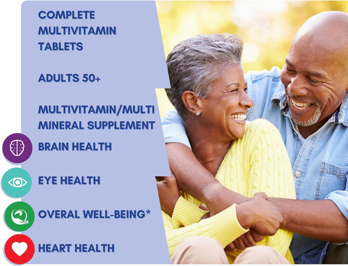 Equate Adult 50+ One Daily Complete Multivitamin Multiminera - Imagem 2