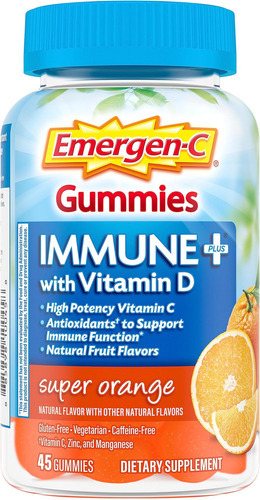 Vitamina C Emergen-c 750 Mg 45 Gomitas/laranja