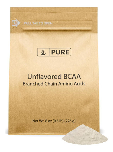 Ingredientes Originais Puras Não Saborosos Bcaa (8oz) Em Pó,