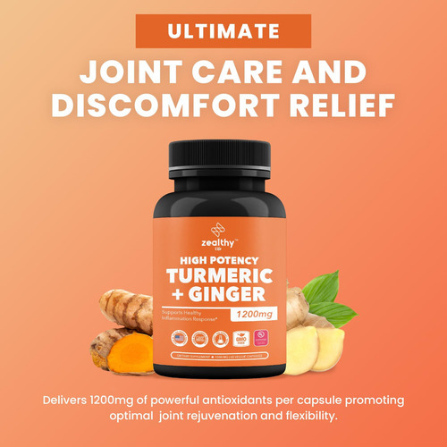 Açafrão + Cápsulas De Gengibre 1200mg | Conforto Conjunto, S - Imagem 6