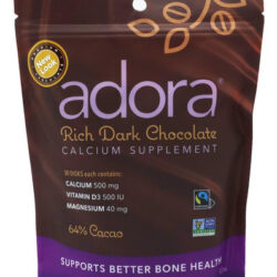 Suplemento De Cálcio Adora, Chocolate Amargo Fairtrade, Paco