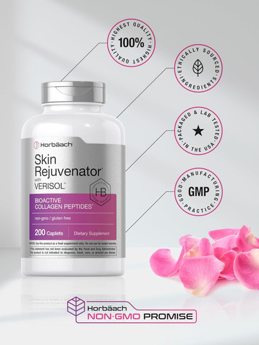 Rejuvenescedor De Pele Horbäach Com Verisol | Peptídeos De C - Imagem 5