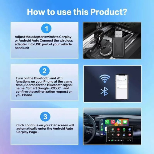 - Didu Adaptador Carplay Sem Fio 2 Em 1, Conversor - Imagem 9