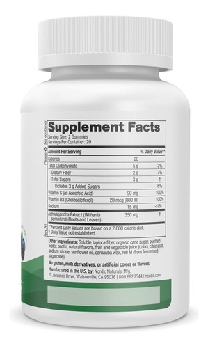 Gomas De Alívio De Estresse Nordic Naturals, Frutas Vermelha - Imagem 4