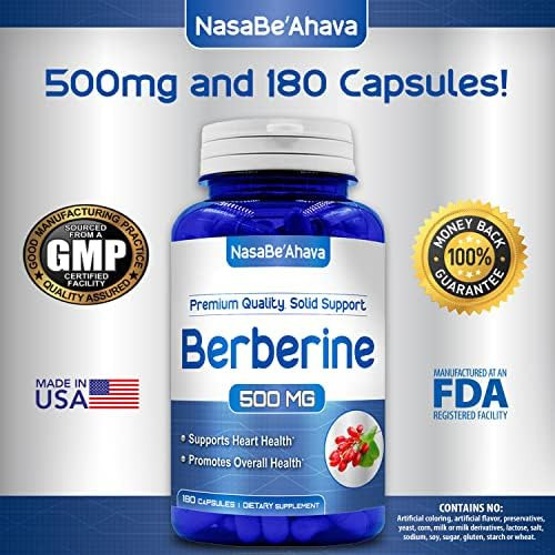 Complexo Nasabeahava Pura Berberina, 180 Cápsulas 500 Mg - Imagem 5
