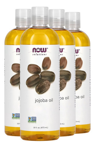 Óleo De Jojoba Now Foods 473 Ml Puro Importado 4un