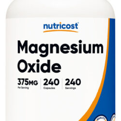 Suplemento Nutricost Óxido De Magnésio 375mg 240 Cápsulas