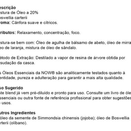 Now Foods Mistura De Óleo De Olíbano 30ml + Porta Cápsulas - Imagem 4