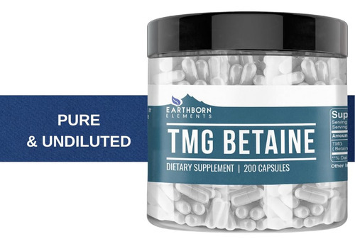Earthborn Elements Tmg Betaína Trimetilglicina Anidra 200 Cá - Imagem 4
