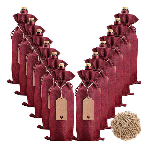 Sacos De Vinho De Serapilheira, Sacos De Presente De Vinho,