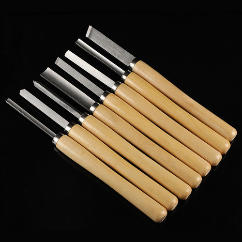 H 8pcs/set Madeira Torno Cinzel Set Ferramentas De - Imagem 5