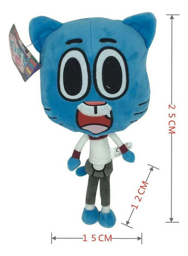 Boneca Gumball De Pelúcia Incredible World New De 3 Peças - Imagem 3
