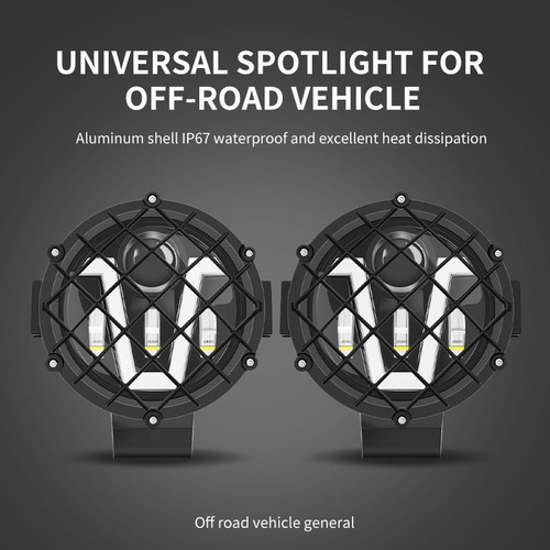 1pcs Faróis De Led Para Carro Universal/jeep Wrangler/tacoma - Imagem 3