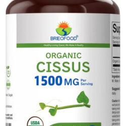 Brieofood Organic Cissus Quadrangularis 1500mg, 45 Porções,
