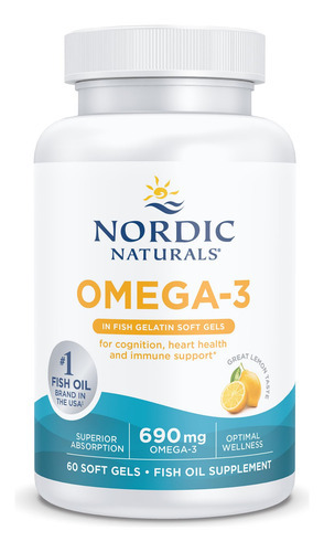 Suplemento Nordic Naturals De Gelatina De Peixe Ômega-3 60 G - Imagem 4