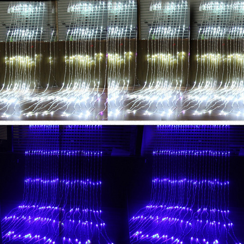 3x3m Led Cachoeira Cortina Icicle String Luzes Natal - Imagem 6