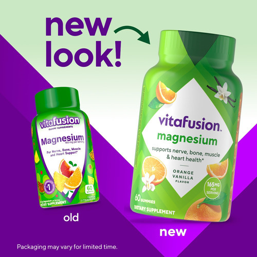 Suplemento De Goma De Magnésio Vitafusion, 60 Ct - Imagem 2