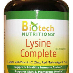 Suplemento Dietético Completo De Lisina Da Biotech Nutrition