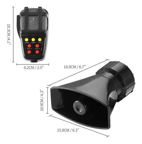 Som De Alarme Universal, Buzina De 7 Tons, 12v, 100w, Sirene - Imagem 3