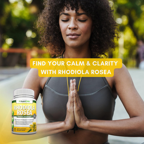 Nutrionn Rhodiola Rosea - 500mg - 180 Cápsulas Veganas - 3% - Imagem 3