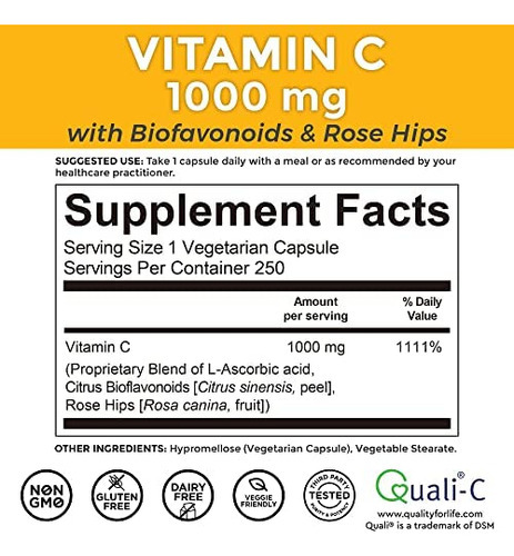 Viva Naturals Vitamina C 1000mg - Suplementos De Vitamina C - Imagem 6