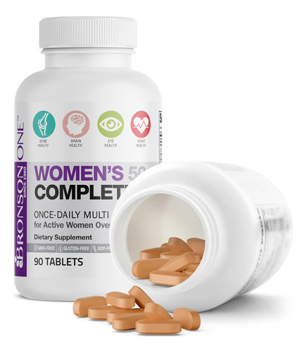 Bronson One Daily Womens 50+ Multivitamínico Multimineral C - Imagem 6
