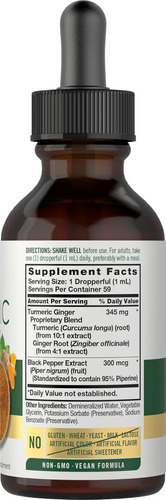 Gotas De Cúrcuma E Gengibre Carlyle 2 Fl Oz | Suplemento Com - Imagem 2