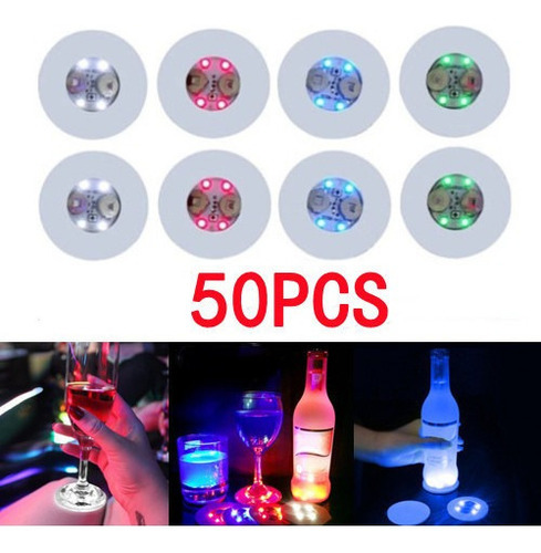 Jx 50pcs 3 Modos Levou Adesivo Tapete De Vidro Para - Imagem 2